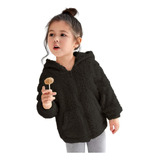 Casaco Infantil Unissex Inverno Com Capuz De Pelucia Pelinho