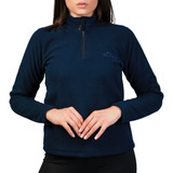 Casaco Jaqueta Fleece Feminina Soft Meio Zíper Bull Terrier