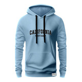 Casaco Moletom Canguru Califórnia Blusa De Frio Com Capuz