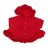 Casaco Pompom Capa C Capuz Agasalho Infantil Menina Ref 122