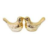 Casal De Passarinhos Decorativo Kit Passarinho Enfeite Mesa