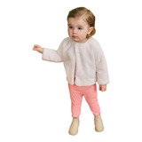 Casaquinho Bebê Pelúcia Plush Inverno Papilloo