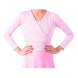 Casaquinho Casaco De Balé Infantil Bolero Rosa Preto Ballet