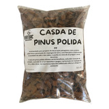 Casca De Pinus Média Polida Decoração De Vaso E Jardim 500g