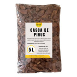 Casca De Pinus Polida 05 Litros P Substratos Orquídeas