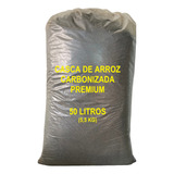 Casca Palha De Arroz Carbonizada 50l Substrato P Plantio