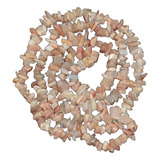 Cascalho Ronita Natural Rosado Fio 90cm Teostone Colar 368