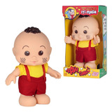 Cascão Iti Malia Turma Da Mônica Baby Brink 1023 Figura De Ação Novabrink Boneco Bebê Fofo Infantil Criança Macacão Menino Menina