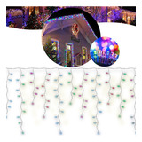 Cascata 200l 8f 6mts 220v Colorido Decoração Natalina Festa