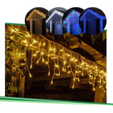 Cascata 300 Led De Natal 7 5 Metros 8 Funções Decoração