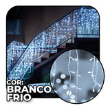 Cascata 400 Led Fixo Branco Frio