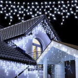 Cascata 800 Leds 20m Natal Branco Frio 220v A Prova D água