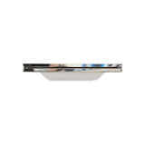 Cascata De Embutir Fibra De Vidro Com Acabamento Em Inox 80 Cm Para Piscinas