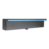 Cascata De Embutir Inox 304 Led Rgb 60 Cm Lamina Longa