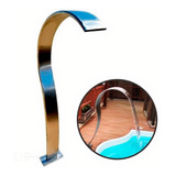 Cascata Inox Para Piscina Slim 70 Cm Aço Inox 304 Evald