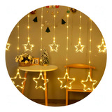 Cascata Led Estrelas Fio Fada 8 Funções Prova D água Bivolt