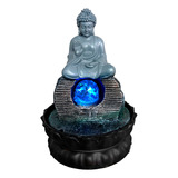 Cascata Mesa Buda Fonte De Agua Decorativa Resina Led Quedas