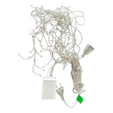 Cascata Natal Decoração 120 Leds 3mt Bivolt Luz Branca Fria Global 31207