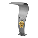 Cascata Para Piscina Naja Alta Aço Inox 316 Grande Cachoeira