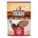 Casco Bovino Recheado C 2un Natural Farm Mordedor Cães Petisco Canino