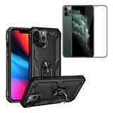 Case Armor + Película Full Compatível Com iPhone 11 Pro Max