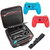 Case Bolsa Estojo Compatível Com Nintendo Switch Oled Grip Controller Suporte Joy Colorido
