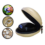 Case Bolsa Estojo Organizador Porta Cabo Fone De Ouvido Bege