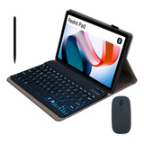 Case Book Imã Teclado Luz Abnt2 Mouse Para Redmi Pad 10 61