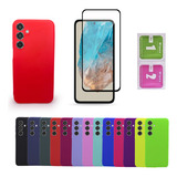 Case Capa Capinha Película Vidro 3d Para Galaxy M35 5g