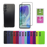 Case Capa Capinha Película Vidro 3d Para Galaxy M55 5g