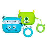 Case Capa Capinha Silicone Proteção Monstros Sa Para AirPods