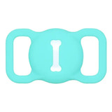 Case Capa Compatível Airtag Coleira Silicone Cachorro Gato