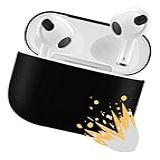 Case Capa De Proteção Em Borracha Compatível Com Estojo Airpods 3 Preto 