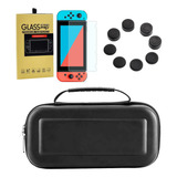 Case Capa Estojo Bag Nintendo Switch Pelicula Vidro Grip