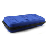 Case Capa Estojo Película Vidro P Nintendo Switch Cor Azul