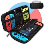 Case Capa Para Nintendo Switch Oled Capa Protetora Para Nintendo Switch Oled Com 11 Compartimentos 2 Zipers Bolsa Perfeita Para Viagens Estojo Bag De Proteção E Acessórios Para Nintendo Switch Oled