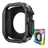 Case Capa Protetora Anti Choque 123 sfa 01 Marca 123smart Compativel Com Apple Watch Ultra 1 E 2 49mm Cor Preto