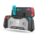 Case Capa Shell Tpu Grip Ergonômico Analógico Joycon Switch