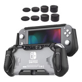 Case Capa Tpu Para Nintendo Switch Lite 4 Grips