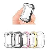 Case Capa TPU Premium Compatível Com Apple Watch 44mm Series 4 5 6 E SE Marca LTIMPORTS PRETO 