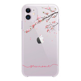 Case Capinha Personalizada Com Nome Floral