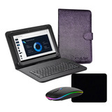 Case Com Teclado Mouse P Tablet 7 Polegadas Kit Estudo