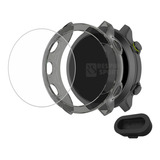 Case Compativel Com Forerunner 55 Pelicula E Tampa Usb