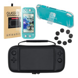 Case Estojo Capa Switch Lite Pelicula Vidro Acrilico Grip