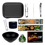 Case Estojo Fumo Slick Cuia Porta Cigarros Tesoura Tabacaria