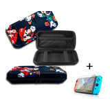 Case Estojo Nintendo Switch Oled Mario   Película Vidro