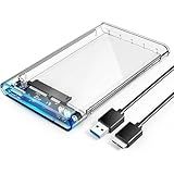 Case Externa Para HD Transparente Alta Velocidade E Conexão USB 3 0 Transmissão De 6gbps Sata 3 Suporta SSDs E HDs De Até 3TB Transparente Premium