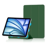 Case Fólio Slim Proteção Total Para iPad Air M2 Magnética Cor Verde escuro