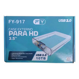 Case Hd Externo Sata 3 5 Usb 3 0 10 Tb Transparente Fy 917
