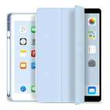 Case Magnética C Slot Caneta Para iPad 6 9 7 A1893 A1954 Cor Azul Céu